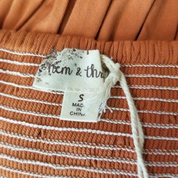 Hem & Thread Burnt Orange Button Maxi Dress - Picture 8 of 9